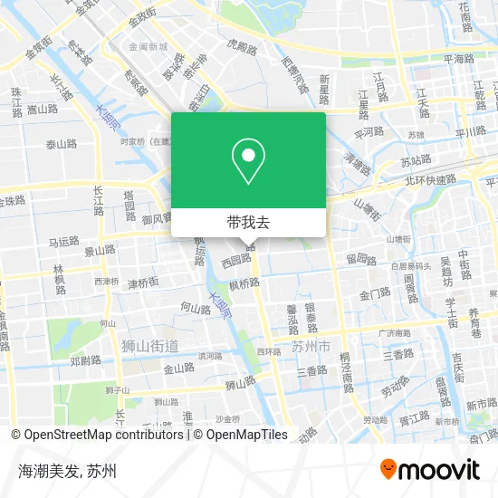 海潮美发地图