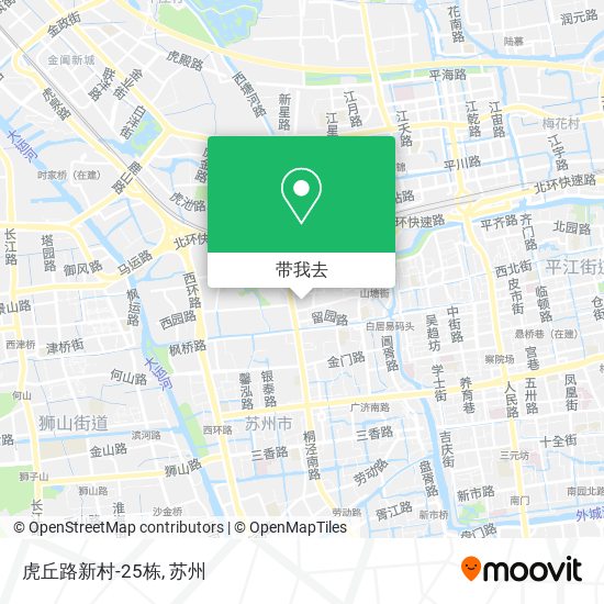 虎丘路新村-25栋地图