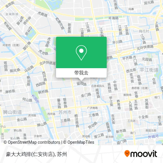 豪大大鸡排(仁安街店)地图