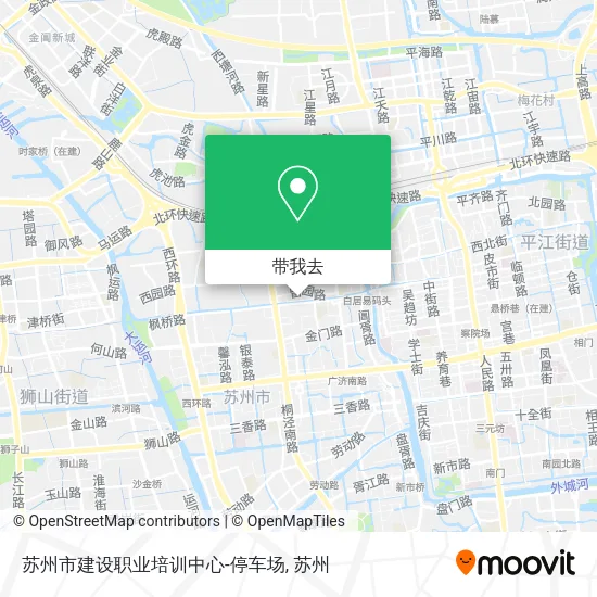 苏州市建设职业培训中心-停车场地图