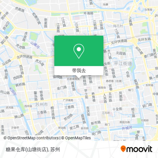 糖果仓库(山塘街店)地图