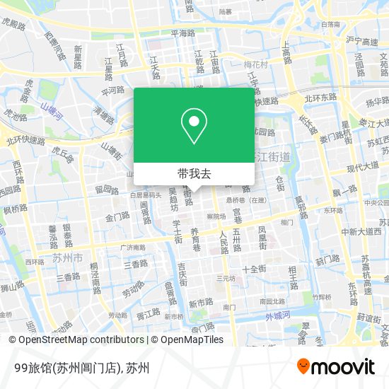 99旅馆(苏州阊门店)地图