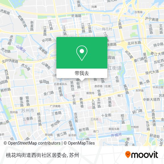 桃花坞街道西街社区居委会地图