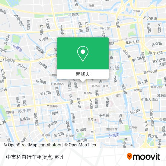 中市桥自行车租赁点地图