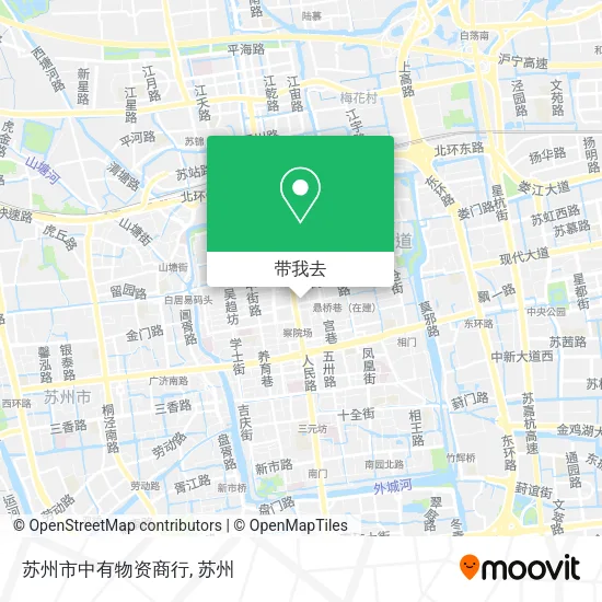 苏州市中有物资商行地图