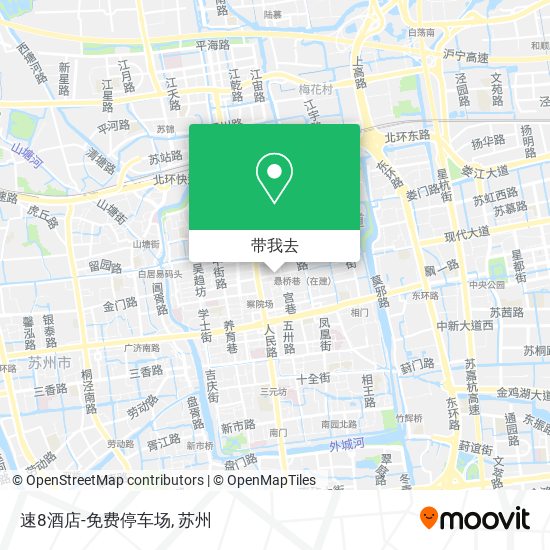 速8酒店-免费停车场地图