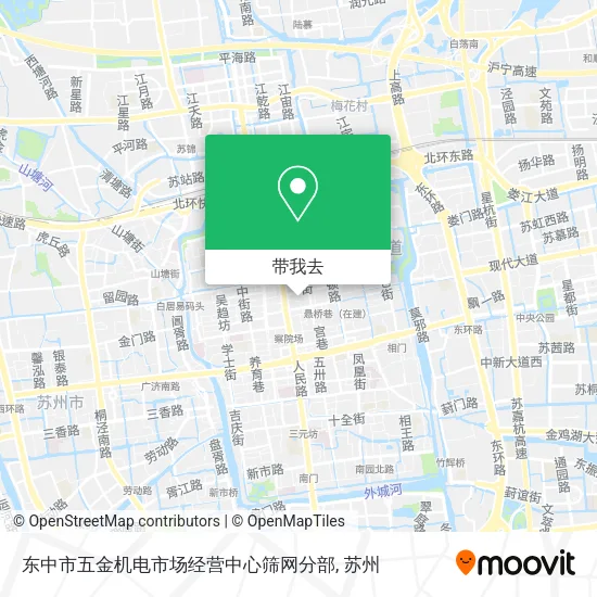 东中市五金机电市场经营中心筛网分部地图