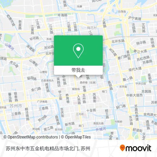 苏州东中市五金机电精品市场北门地图
