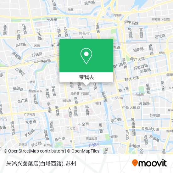 朱鸿兴卤菜店(白塔西路)地图