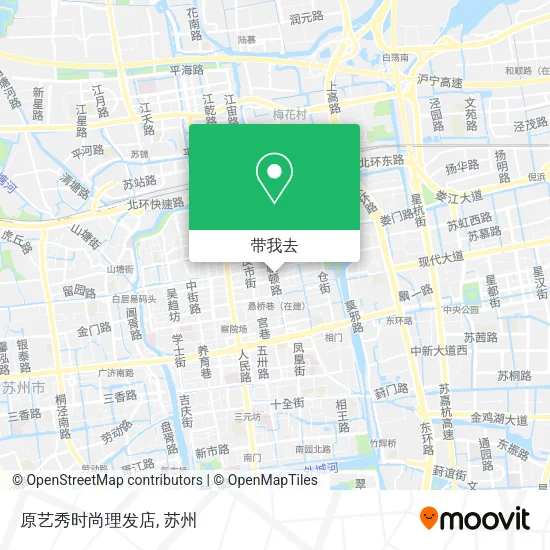 原艺秀时尚理发店地图