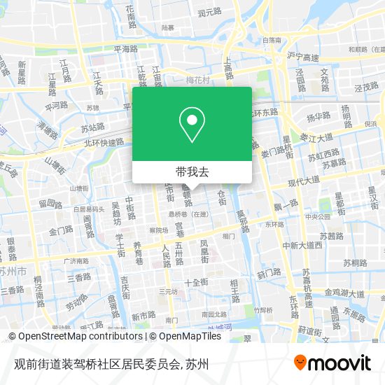 观前街道装驾桥社区居民委员会地图