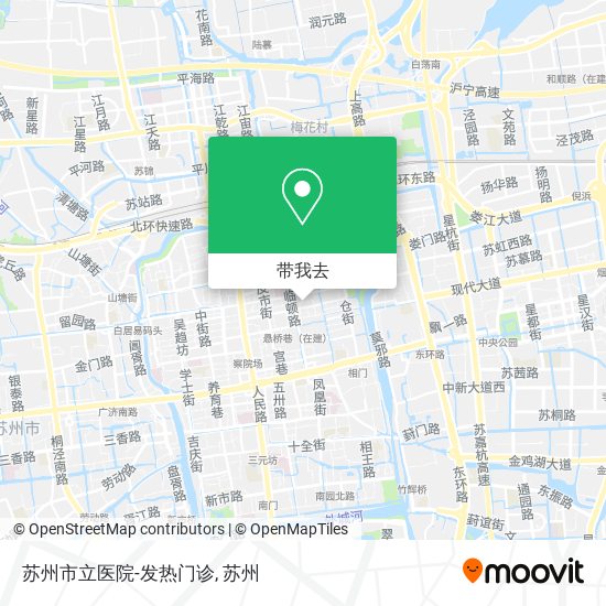 苏州市立医院-发热门诊地图