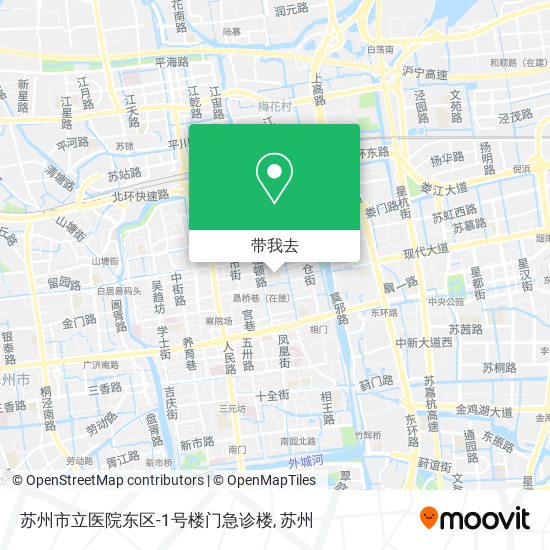 苏州市立医院东区-1号楼门急诊楼地图