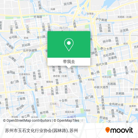 苏州市玉石文化行业协会(园林路)地图