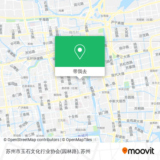 苏州市玉石文化行业协会(园林路)地图