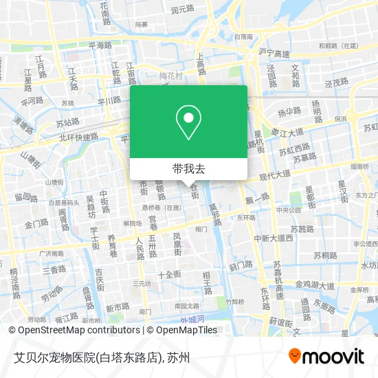 艾贝尔宠物医院(白塔东路店)地图