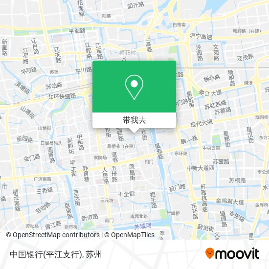 中国银行(平江支行)地图