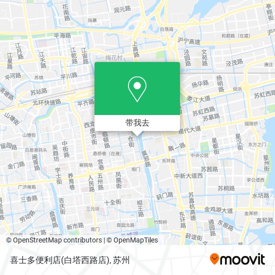 喜士多便利店(白塔西路店)地图