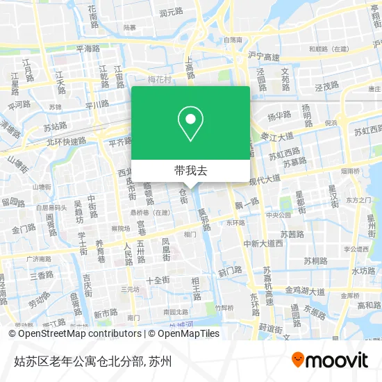 姑苏区老年公寓仓北分部地图