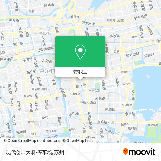 现代创展大厦-停车场地图