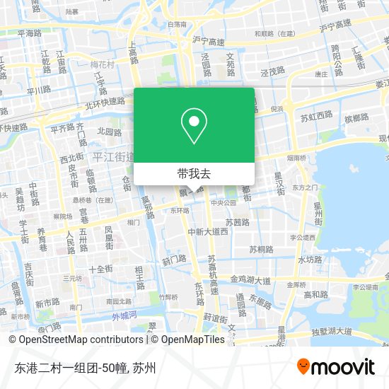 东港二村一组团-50幢地图