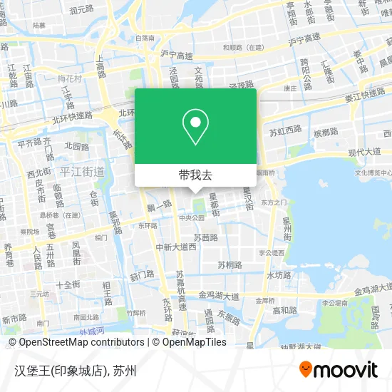 汉堡王(印象城店)地图