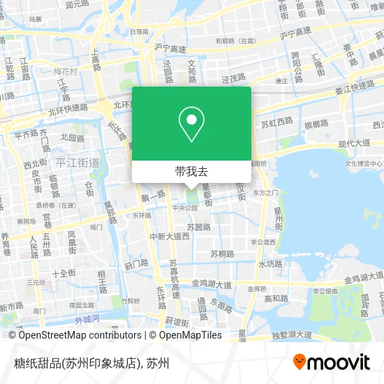 糖纸甜品(苏州印象城店)地图