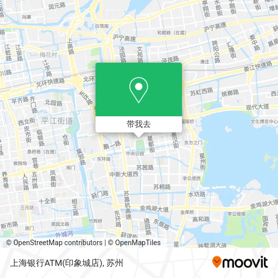 上海银行ATM(印象城店)地图