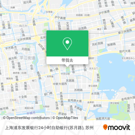 上海浦东发展银行24小时自助银行(苏月路)地图