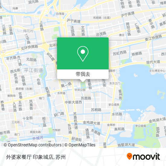外婆家餐厅 印象城店地图