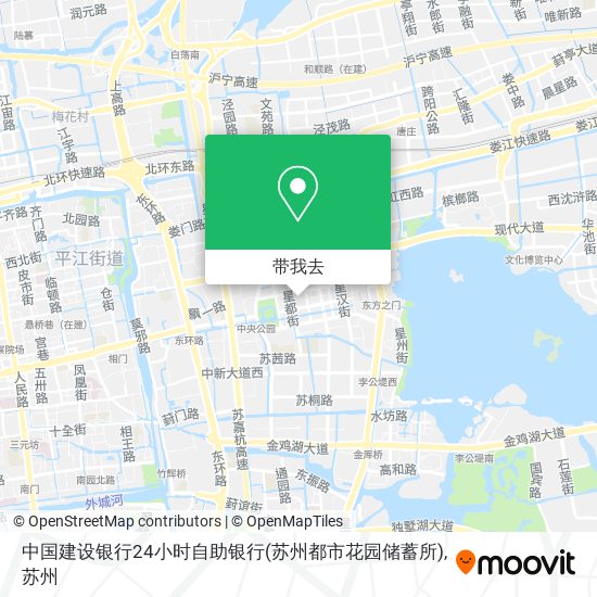 中国建设银行24小时自助银行(苏州都市花园储蓄所)地图
