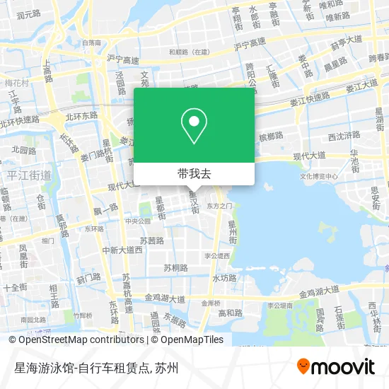 星海游泳馆-自行车租赁点地图