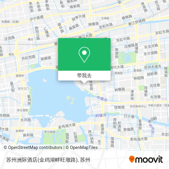 苏州洲际酒店(金鸡湖畔旺墩路)地图