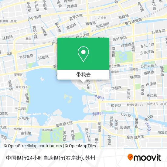 中国银行24小时自助银行(右岸街)地图
