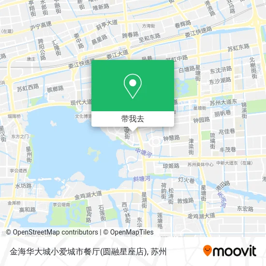 金海华大城小爱城市餐厅(圆融星座店)地图