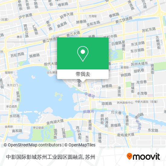 中影国际影城苏州工业园区圆融店地图