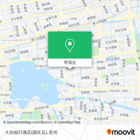 久怡假日酒店(园区店)地图