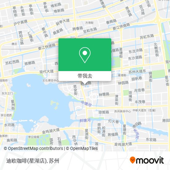 迪欧咖啡(星湖店)地图