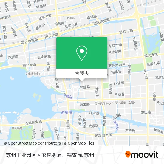 苏州工业园区国家税务局、稽查局地图