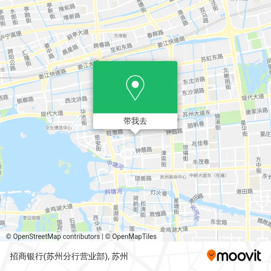 招商银行(苏州分行营业部)地图