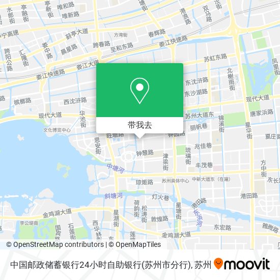 中国邮政储蓄银行24小时自助银行(苏州市分行)地图