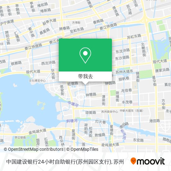 中国建设银行24小时自助银行(苏州园区支行)地图