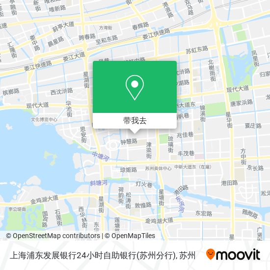 上海浦东发展银行24小时自助银行(苏州分行)地图