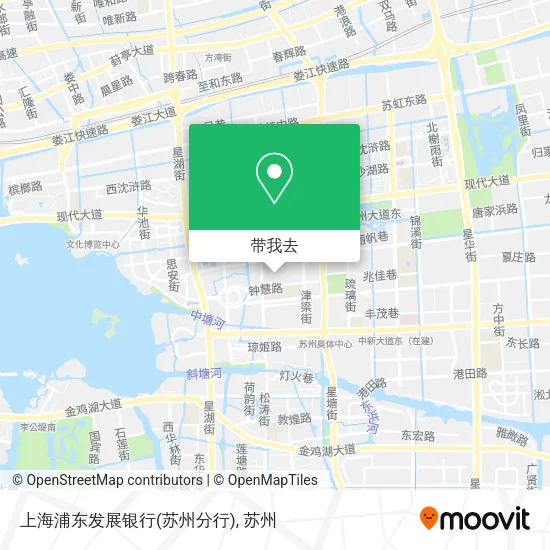 上海浦东发展银行(苏州分行)地图