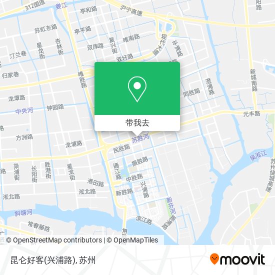 昆仑好客(兴浦路)地图