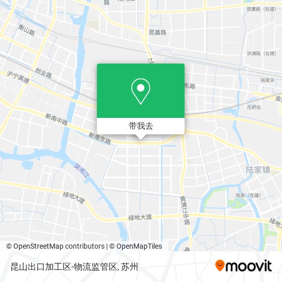 昆山出口加工区-物流监管区地图