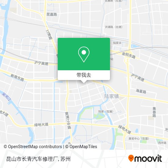 昆山市长青汽车修理厂地图