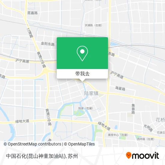 中国石化(昆山神童加油站)地图