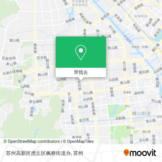 苏州高新区虎丘区枫桥街道办地图