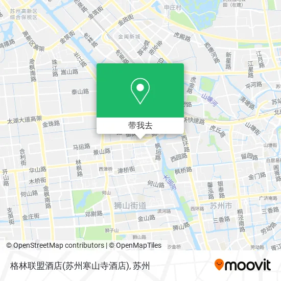 格林联盟酒店(苏州寒山寺酒店)地图